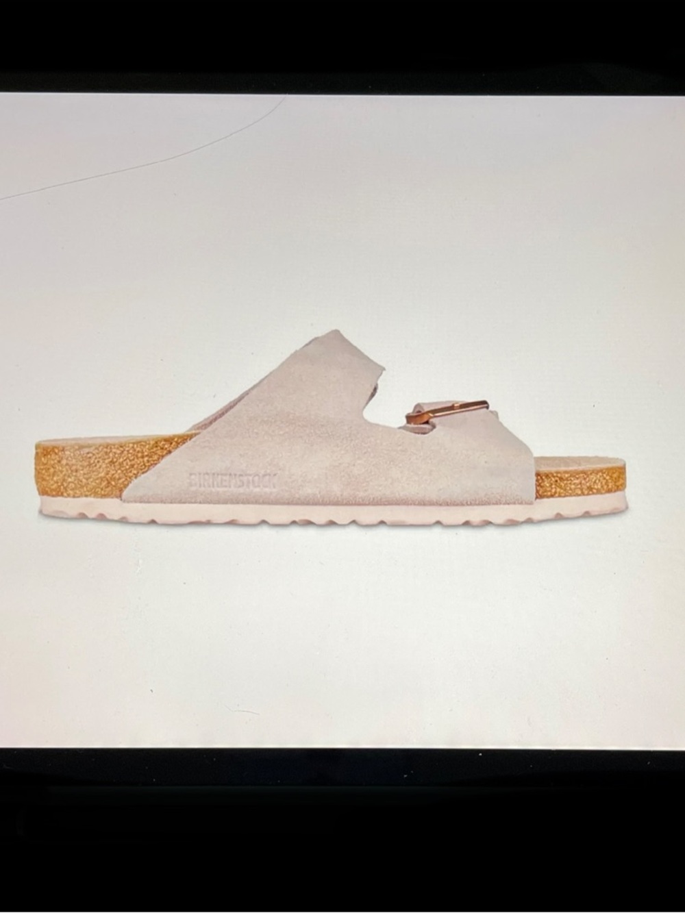 Birkenstock Arizona Suede Leather Sandals Light Rose - Picture 4 of 9